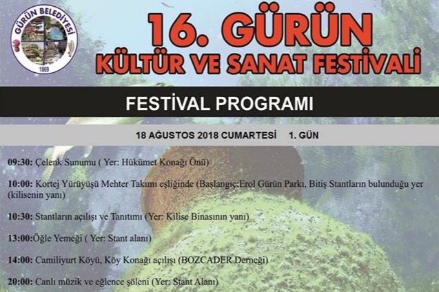 16. GÜRÜN KÜLTÜR VE SANAT FESTİVALİ